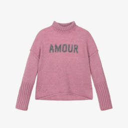 Zadig&Voltaire-Свитер из шерсти с высоким воротником Amour для девочек | Childrensalon