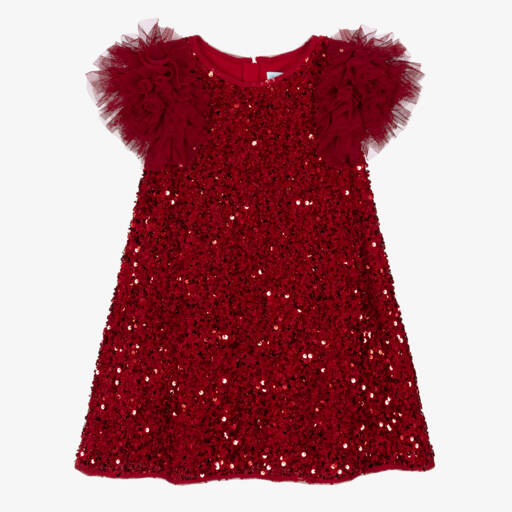 ABEL & LULA GIRL SEQUIN AND TULLE DRESS