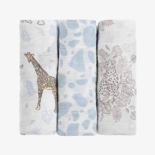 aden + anais-Jungle Animal Muslin Cloths Set | Childrensalon