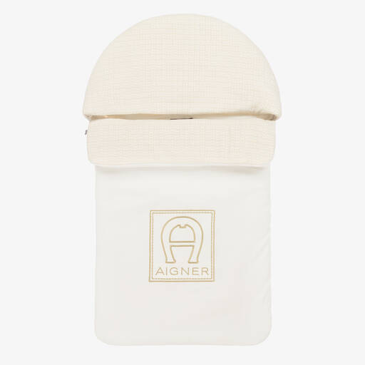 AIGNER-Ivory Pima Cotton Baby Nest (72cm) | Childrensalon