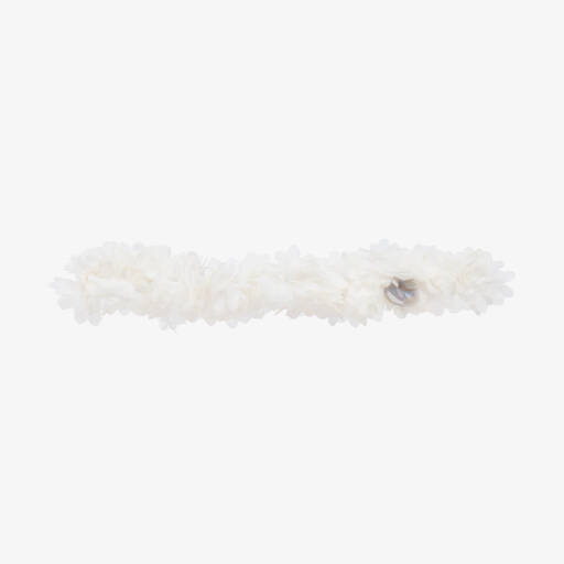 Artesanía Granlei-Baby Girls Ivory Flower Headband | Childrensalon