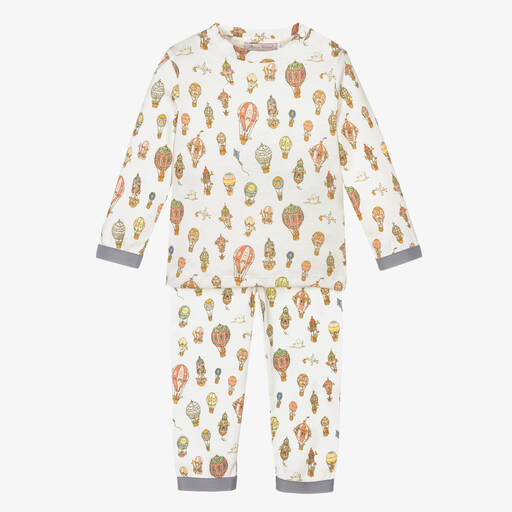 Atelier Choux Paris-Ivory Cotton Balloons Leggings Set | Childrensalon