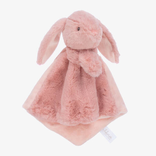 Aurora-Baby Girls Pink Bunny Comforter (30 cm) | Childrensalon