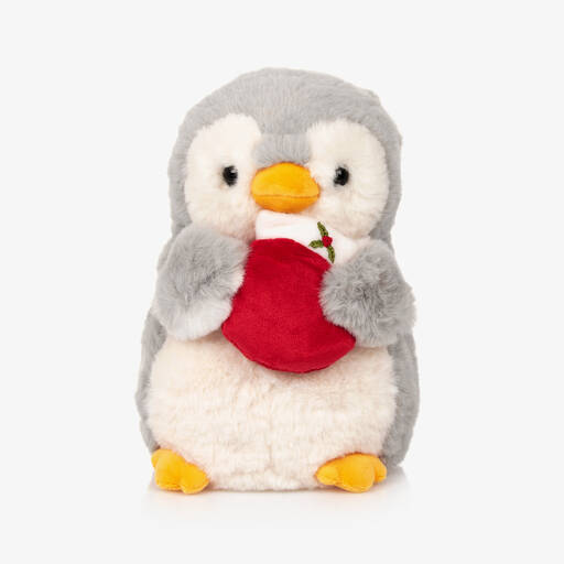 Aurora-Penguin & Christmas Stocking Soft Toy (20cm) | Childrensalon