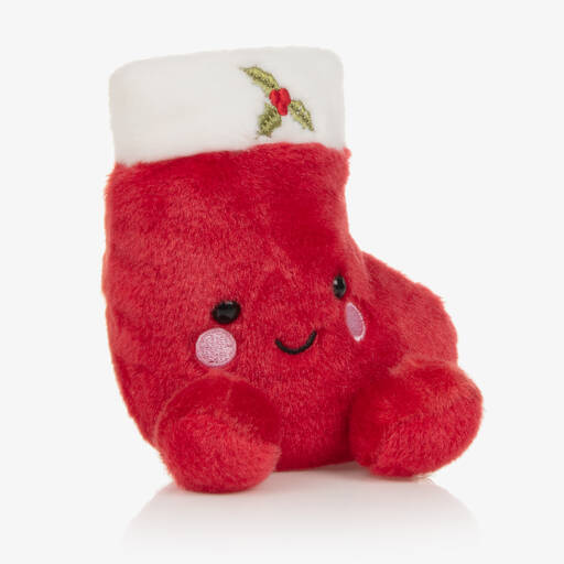 Aurora Palm Pals-Red Holly Stocking Soft Toy (12 cm) | Childrensalon