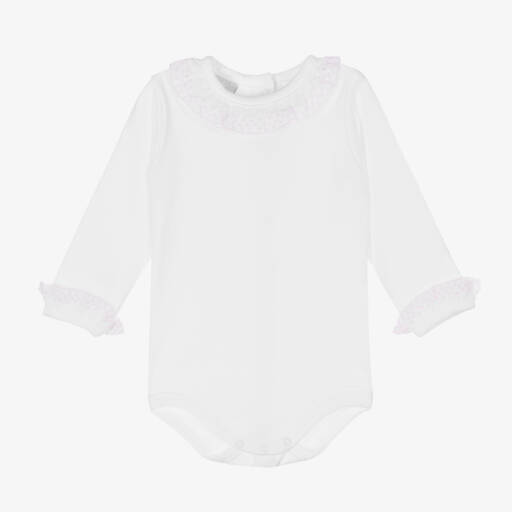 Babidu-Белое хлопковое боди для малышей | Childrensalon