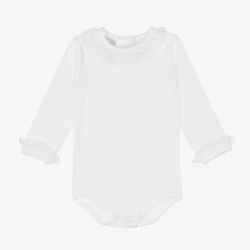 Babidu-Белое хлопковое боди для малышей | Childrensalon