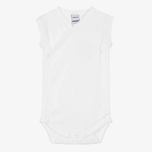 Babidu-Белое боди из хлопка для малышей | Childrensalon