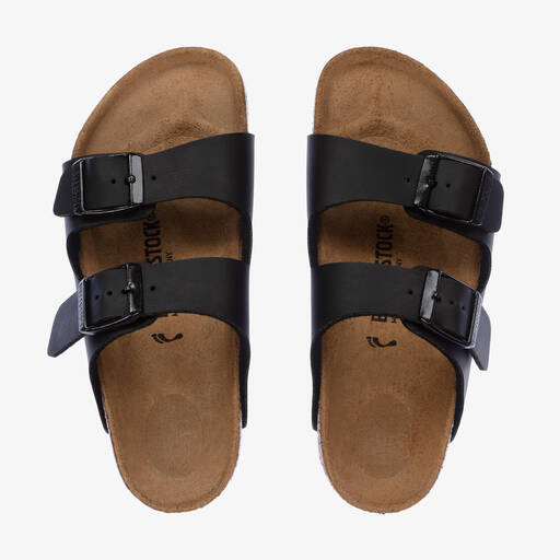 Birkenstock-Black Buckled Sandals | Childrensalon