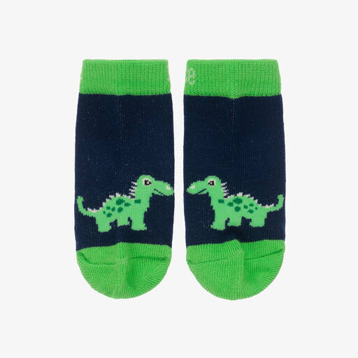 Blade & Rose-Boys Blue Maple The Dino Socks | Childrensalon