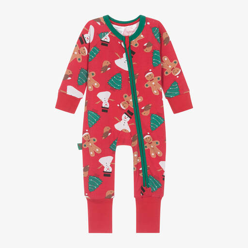 Blade & Rose-Red Christmas Cotton Romper | Childrensalon