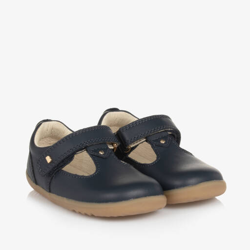 Bobux Step Up-Blue Leather First Walker Shoes | Childrensalon