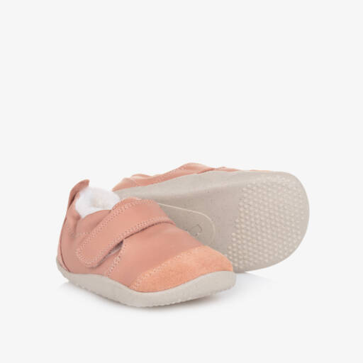 Bobux Xplorer-Pink Leather First Walker Shoes | Childrensalon