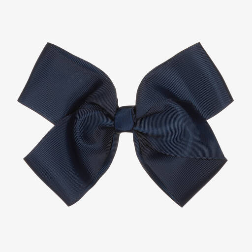 Bowtique London-Blue Bow Hair Clip (15cm) | Childrensalon