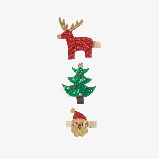 Bowtique London-Girls Christmas Hair Clips (3 Pack) | Childrensalon