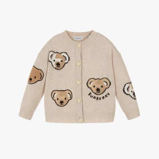 Burberry Baby Unisex Cardigan In Beige main image 0