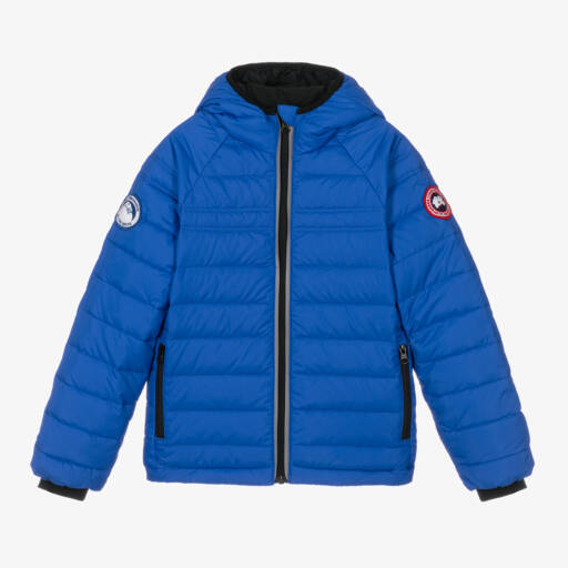 Canada Goose-Boys Blue Down Padded Sherwood Puffer Jacket | Childrensalon