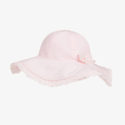 Caramelo Kids-Girls Pink Tulle-Trimmed Swim Hat | Childrensalon