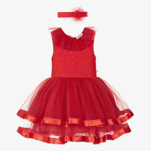 Caramelo Kids-Girls Red Tutu Dress | Childrensalon