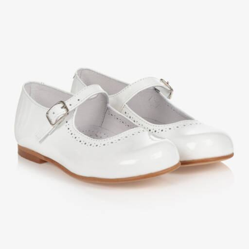 Children's Classics-White Patent Leather Mary Jane Shoes | Childrensalon