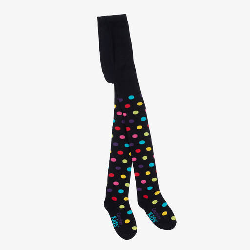 Country Kids-Girls Navy Blue Cotton Knitted Tights | Childrensalon