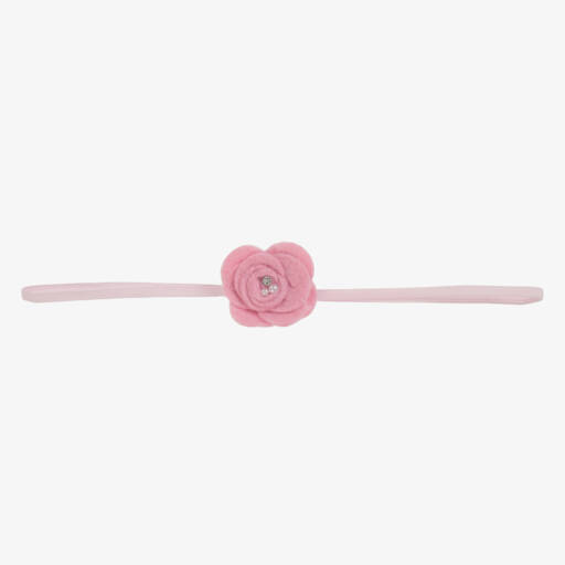 Cute Cute-Baby Girls Pink Felt Flower Headband | Childrensalon
