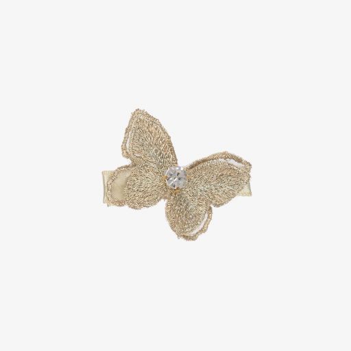 Cute Cute-Gold Butterfly Hair Clip (4cm) | Childrensalon