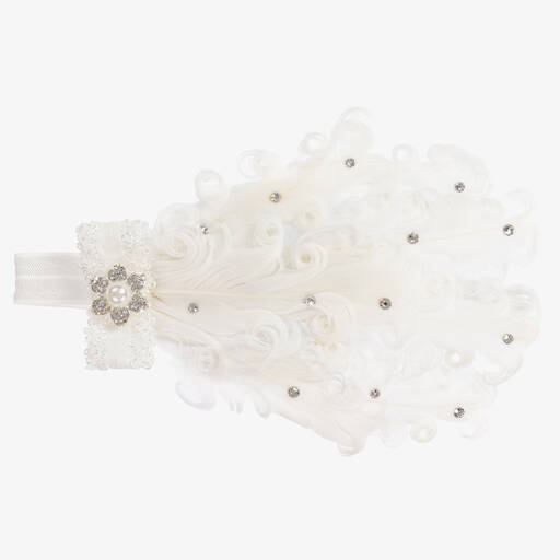 Cute Cute-Ivory Feather Headband | Childrensalon