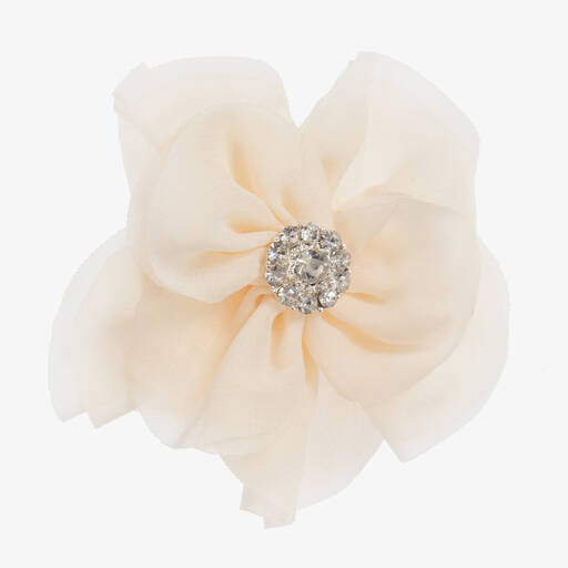 Cute Cute-Ivory & Pink Hairclip (8cm) | Childrensalon