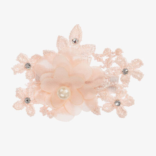 Cute Cute-Pink Floral Hair Clip (7cm) | Childrensalon