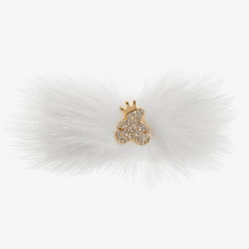 Cute Cute-Teddy & Fur Hairclip (10cm) | Childrensalon