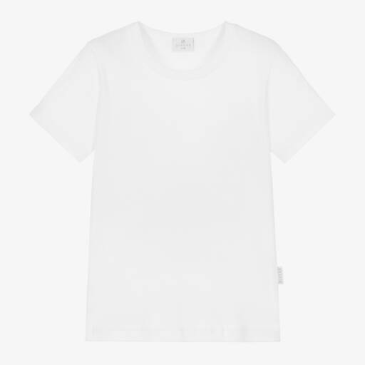 Diacar-White Cotton Vest Top | Childrensalon