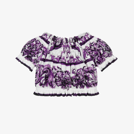 Dolce Gabbana Kids Girls Blouse In Light Pink
