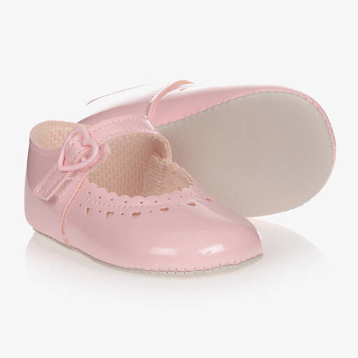 Early Days-Baby Girls Pink Patent Pre-Walker Shoes | Childrensalon