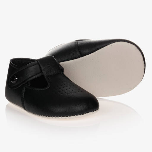 Early Days Baypods-Black Pre-Walker Baby Shoes | Childrensalon