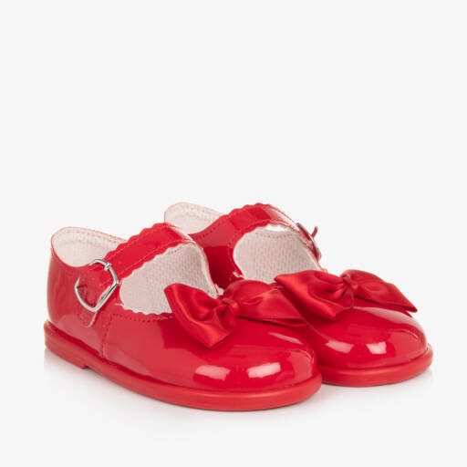 Early Days-Girls Red Patent First Walker Shoes | Childrensalon