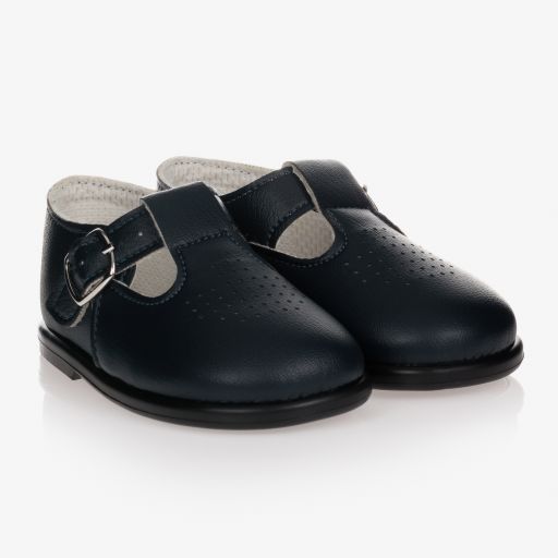 Early Days-Navy Blue First Walker Shoes | Childrensalon