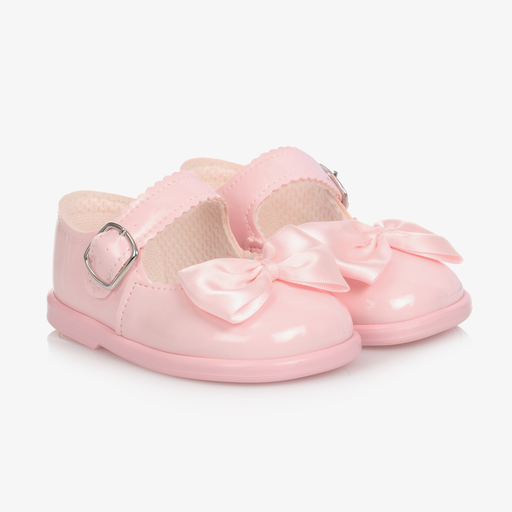 Early Days-Pink Patent Bar Shoes | Childrensalon