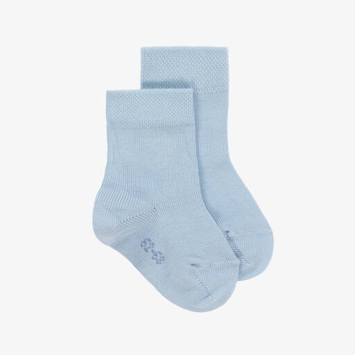Falke-Blue Cotton Baby Socks | Childrensalon