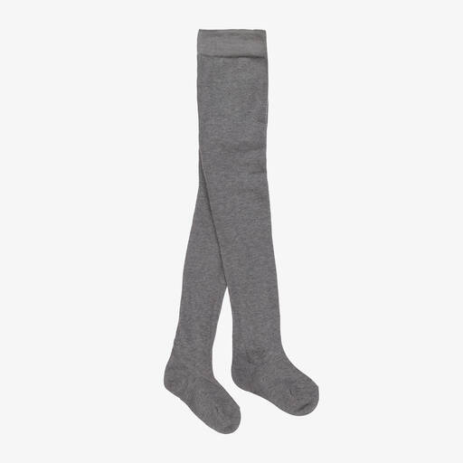 Falke-Grey Cotton Tights | Childrensalon