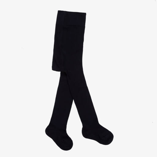 Falke-Navy Blue Cotton Baby Tights | Childrensalon