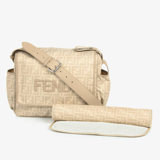 Fendi-Beige FF Changing Bag (38cm) | Childrensalon