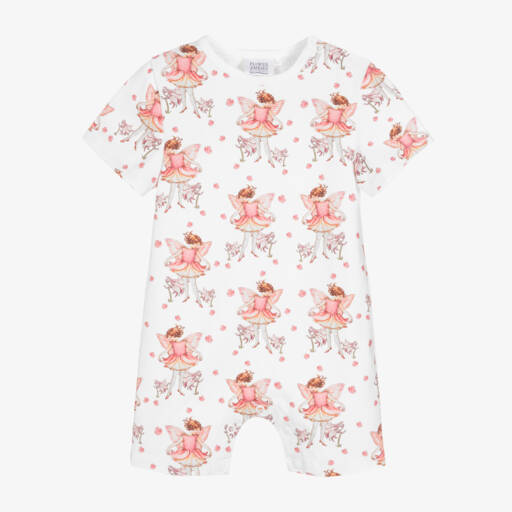 Flower Fairies™ by Childrensalon-Baby Girls Ivory Cotton Shortie | Childrensalon