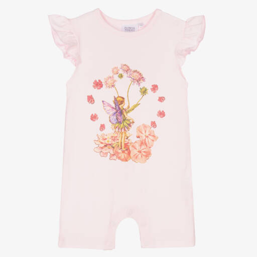 Flower Fairies™ by Childrensalon-Baby Girls Pink Cotton Shortie | Childrensalon