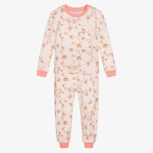 Flower Fairies™ by Childrensalon-Girls Pink Cotton Pyjamas | Childrensalon