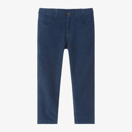 Frugi-Boys Blue Corduroy Trousers | Childrensalon