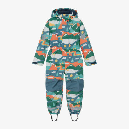Frugi-Boys Green Alpine Snowsuit | Childrensalon