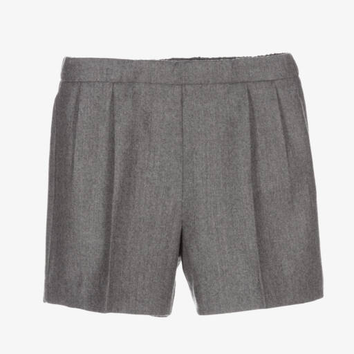 Gucci-Baby Boys Grey Wool & Cashmere Shorts | Childrensalon
