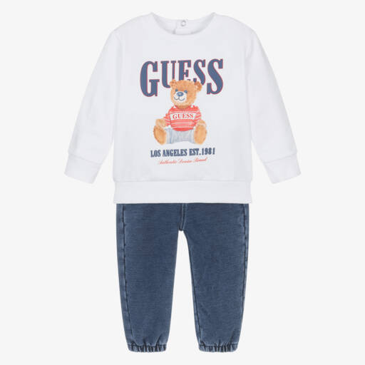 Guess Baby Boys Jeans In Offwhite main image 1