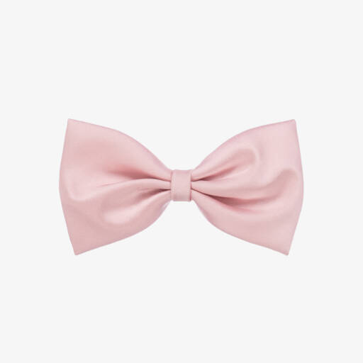 Hucklebones London-Girls Pink Bow Hair Clip (12cm) | Childrensalon